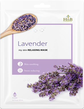 HNB - სახის ნიღაბი სარელაქსაციო მკვებავი Lavender my skin RELAXING MASK